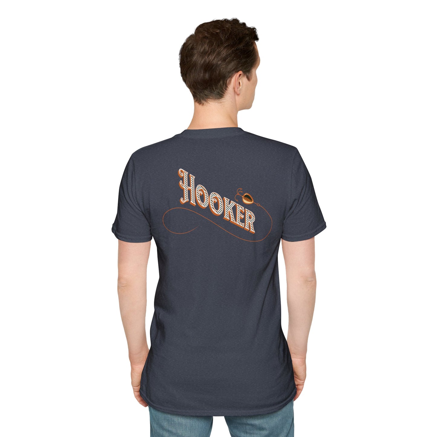 Fishing Theme T-Shirt - Humorous Rear Illustration