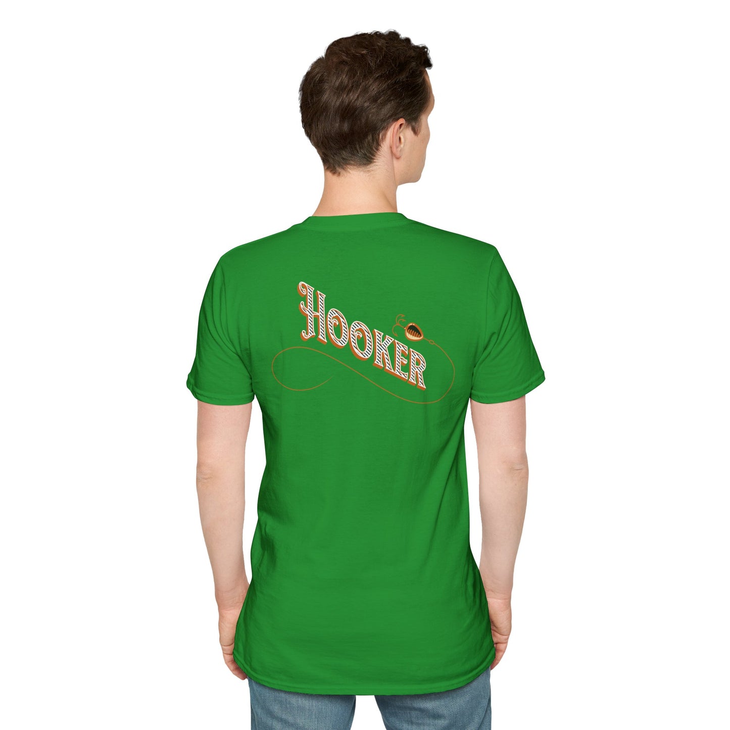 Fishing Theme T-Shirt - Humorous Rear Illustration