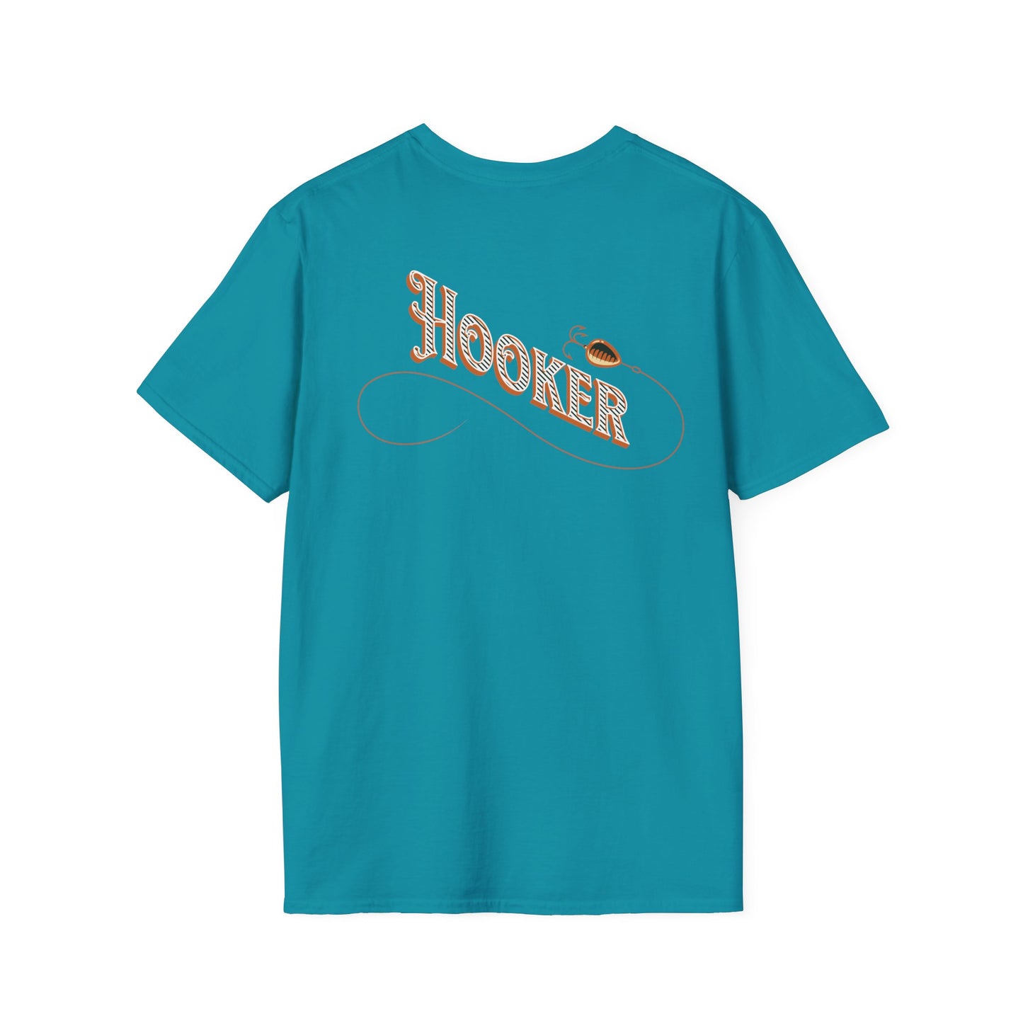 Fishing Theme T-Shirt - Humorous Rear Illustration
