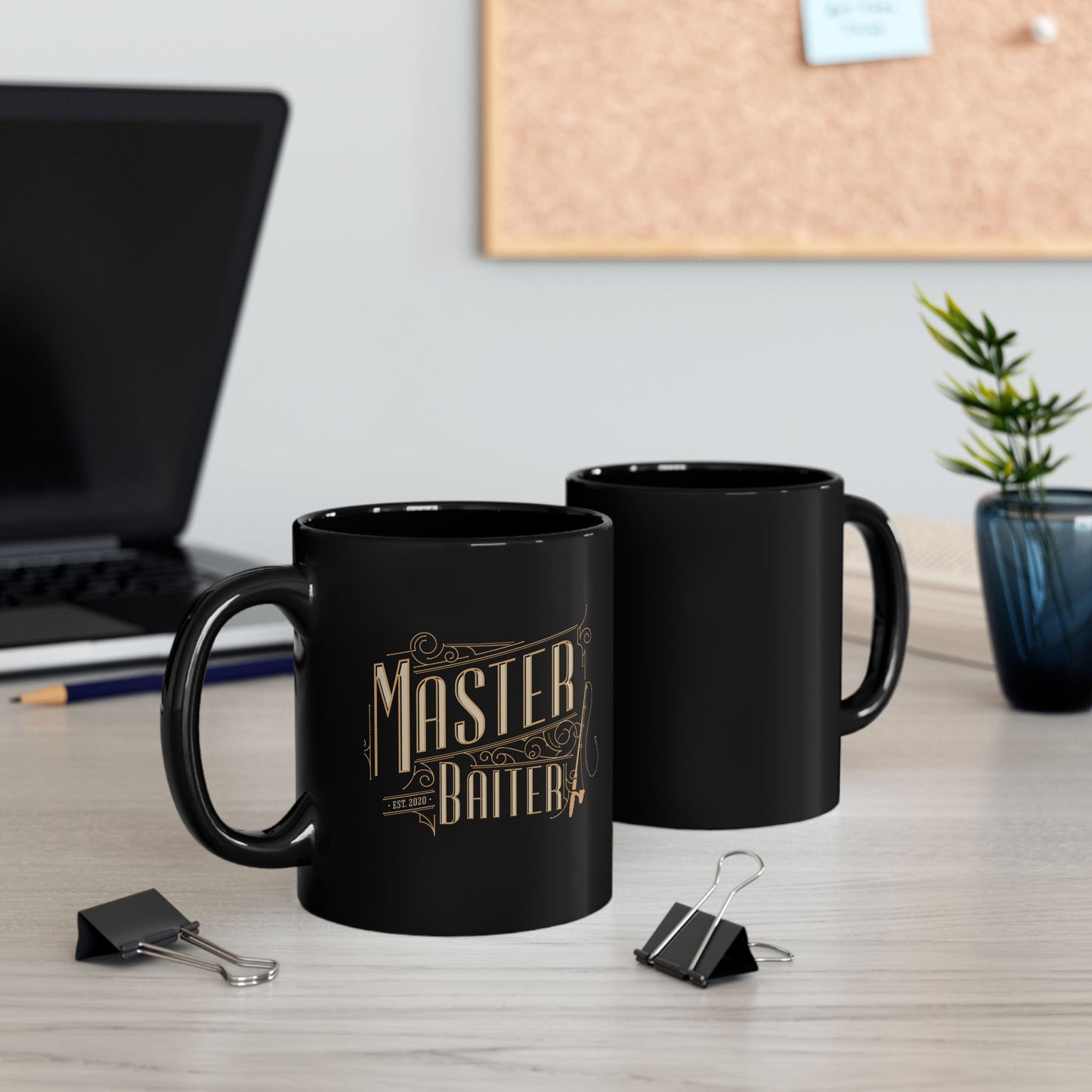 Mug - Humorous Fishing Themed Novelty Black Mug (11oz, 15oz)