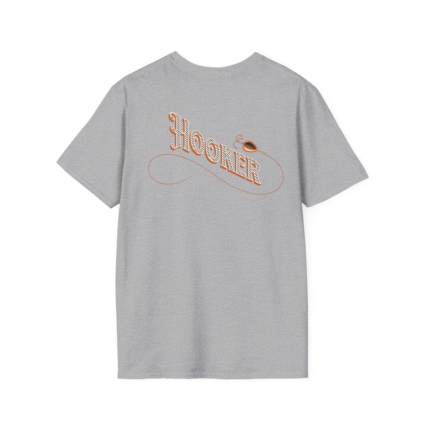 Fishing Theme T-Shirt - Humorous Rear Illustration
