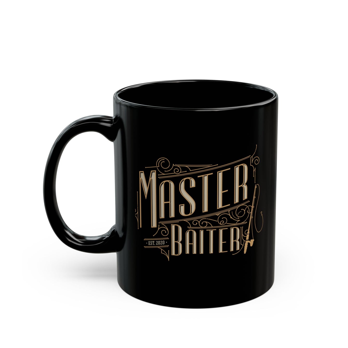 Mug - Humorous Fishing Themed Novelty Black Mug (11oz, 15oz)