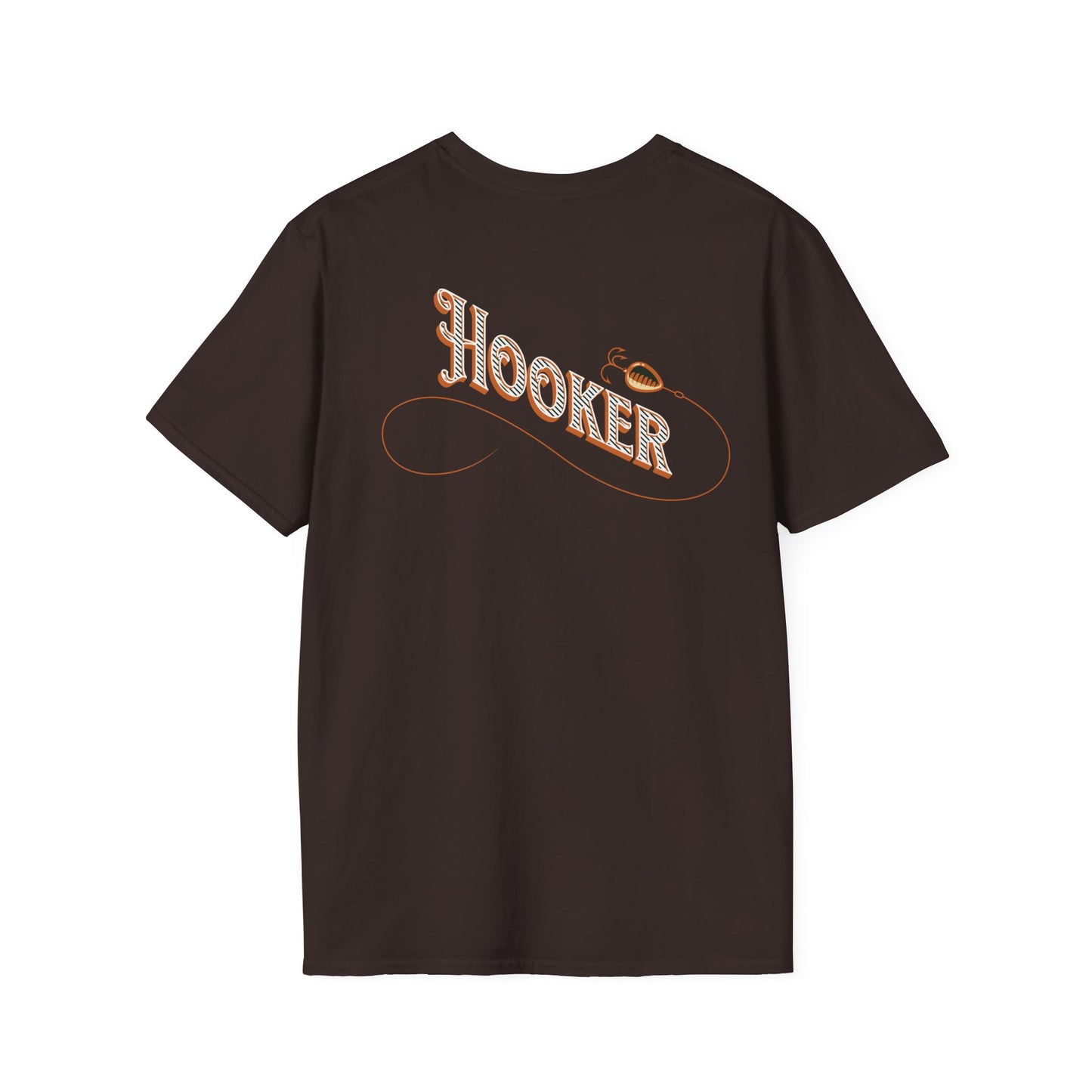 Fishing Theme T-Shirt - Humorous Rear Illustration