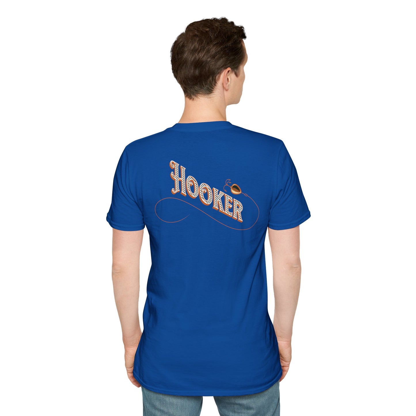 Fishing Theme T-Shirt - Humorous Rear Illustration