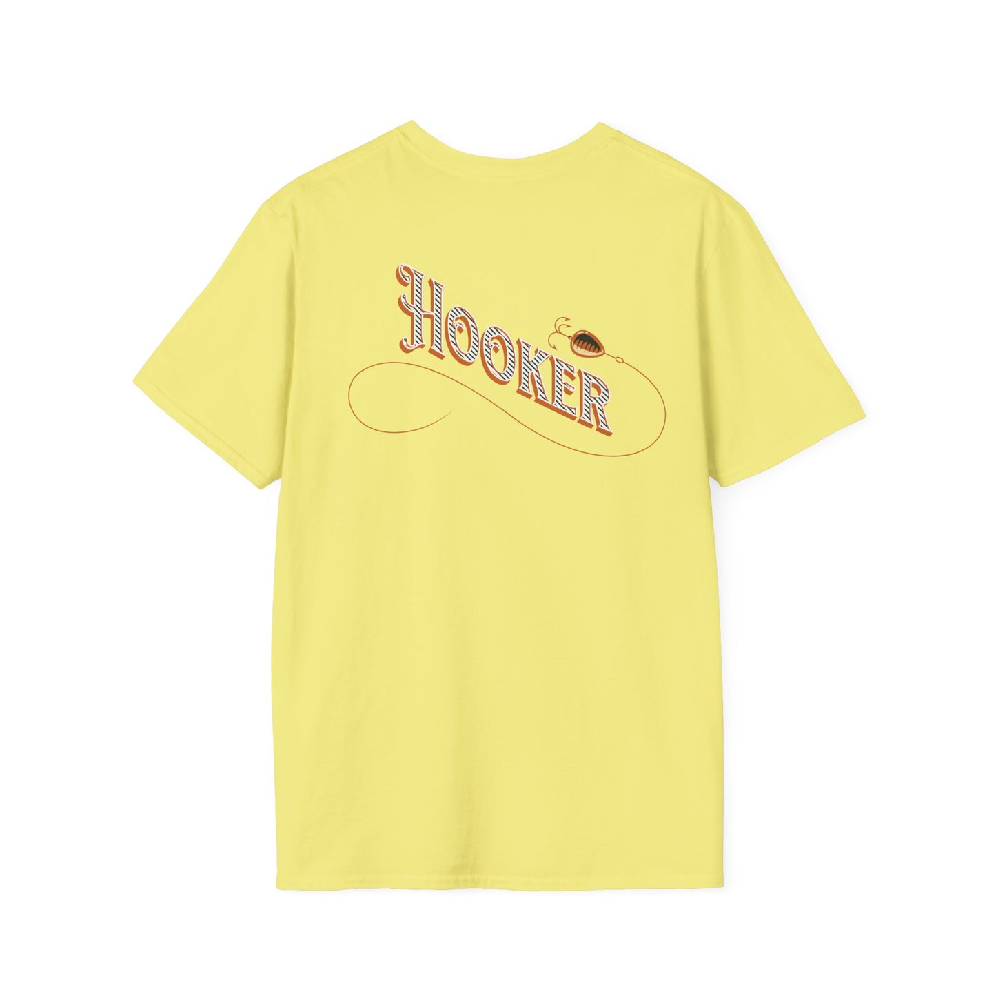 Fishing Theme T-Shirt - Humorous Rear Illustration