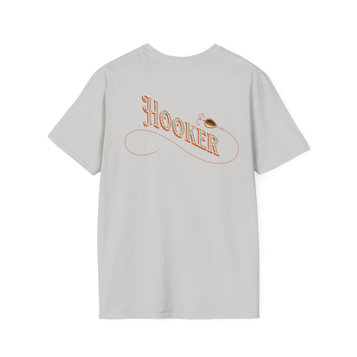 Fishing Theme T-Shirt - Humorous Rear Illustration