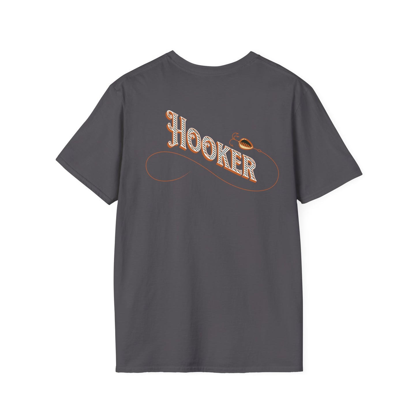 Fishing Theme T-Shirt - Humorous Rear Illustration
