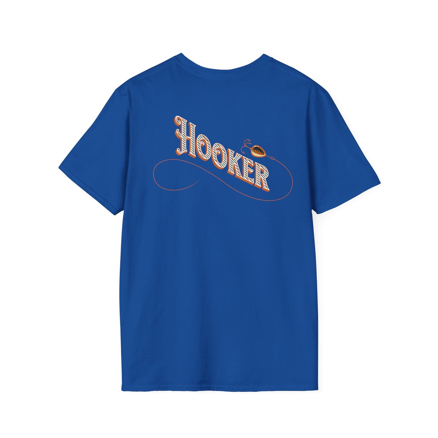 Fishing Theme T-Shirt - Humorous Rear Illustration