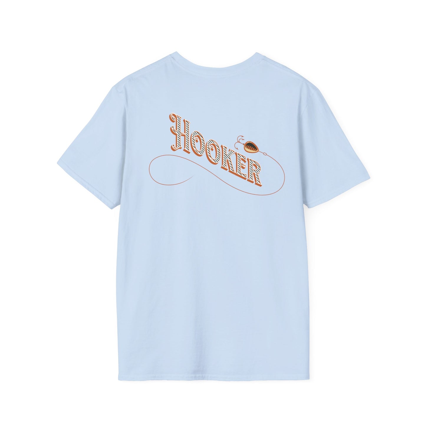 Fishing Theme T-Shirt - Humorous Rear Illustration