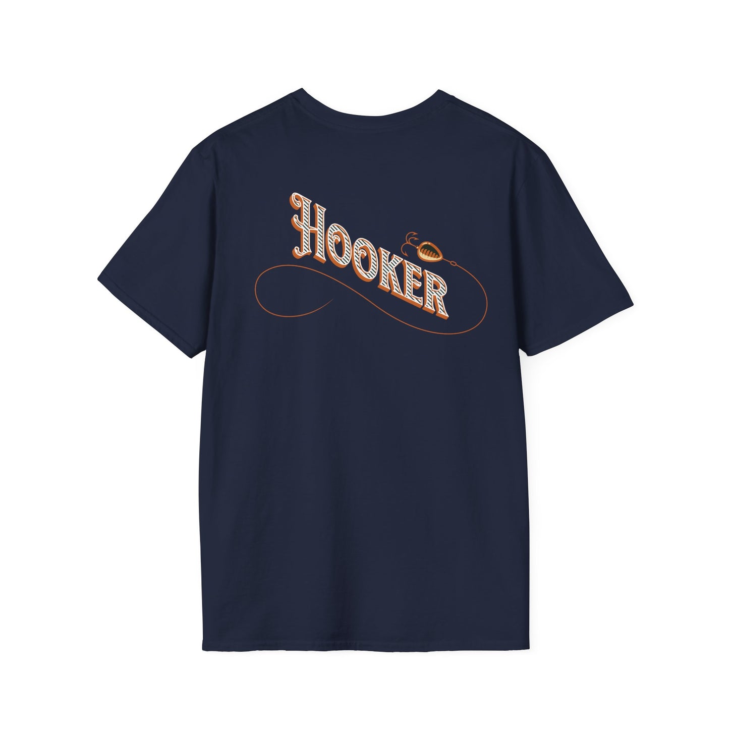 Fishing Theme T-Shirt - Humorous Rear Illustration
