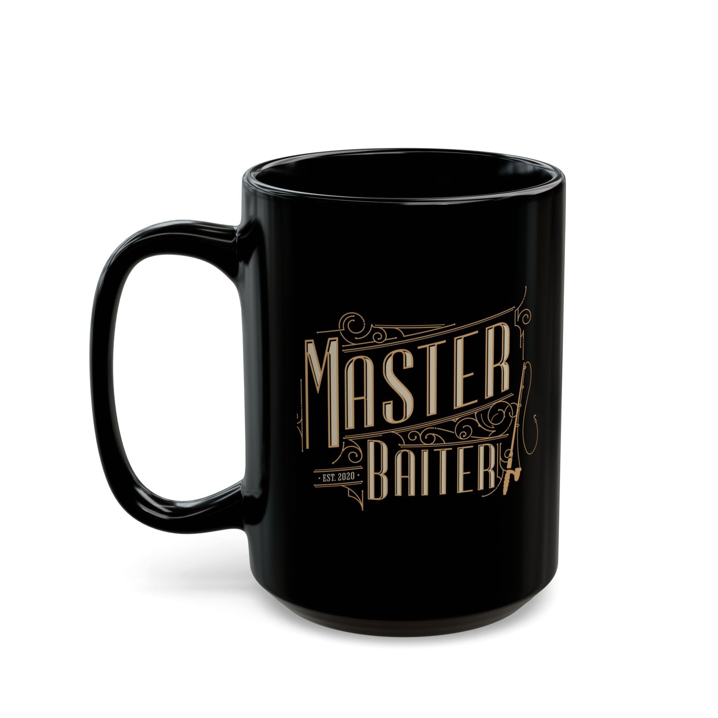 Mug - Humorous Fishing Themed Novelty Black Mug (11oz, 15oz)