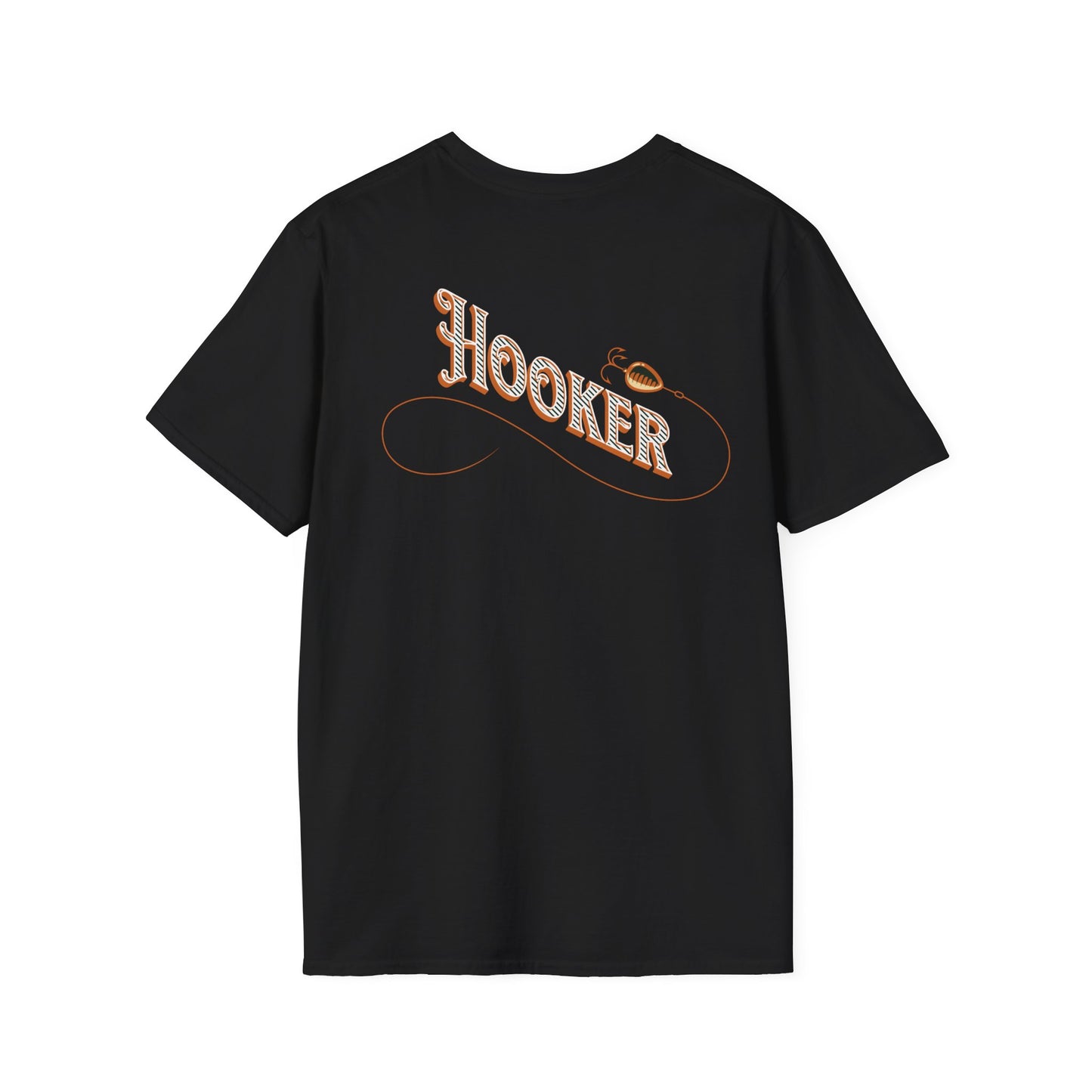 Fishing Theme T-Shirt - Humorous Rear Illustration