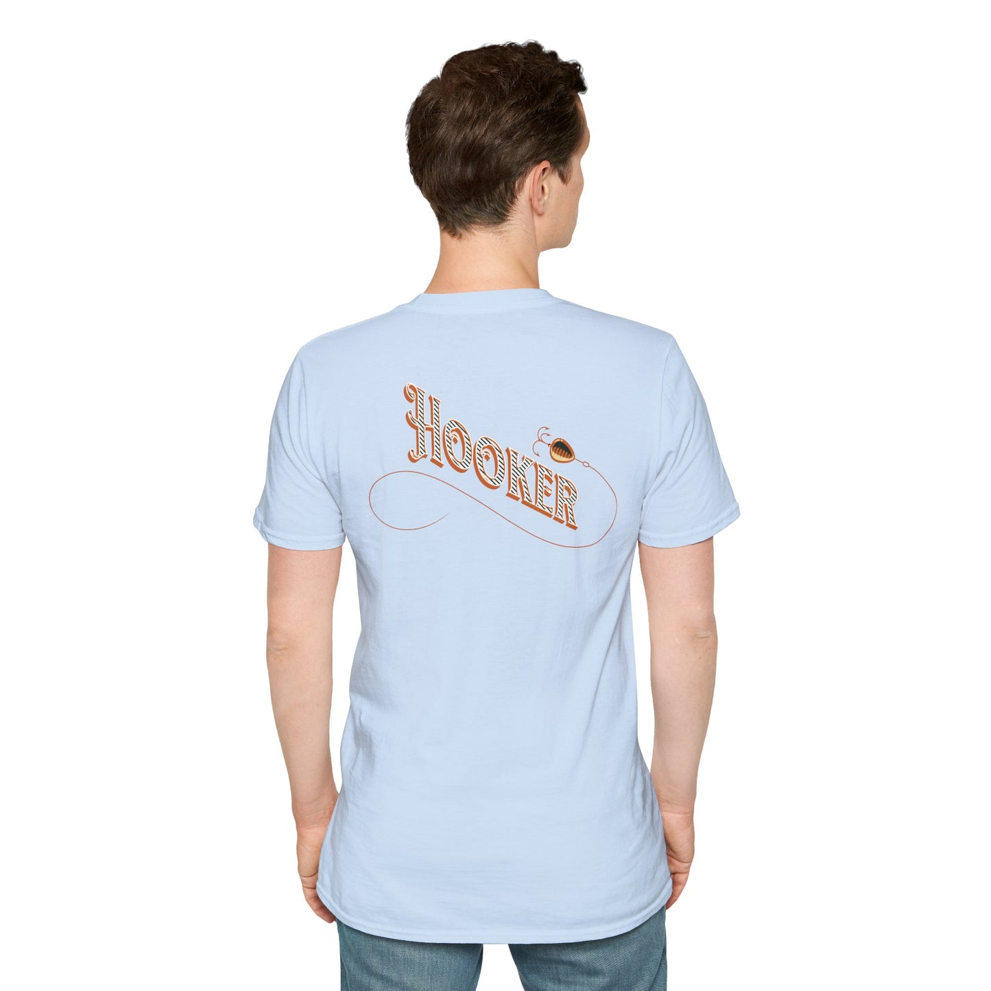 Fishing Theme T-Shirt - Humorous Rear Illustration