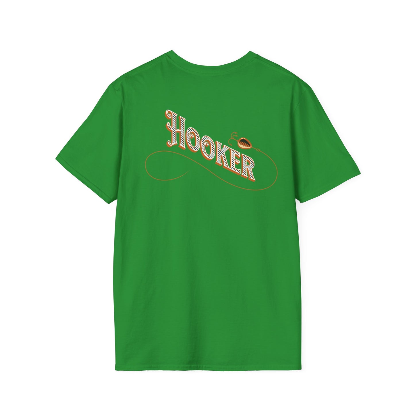 Fishing Theme T-Shirt - Humorous Rear Illustration