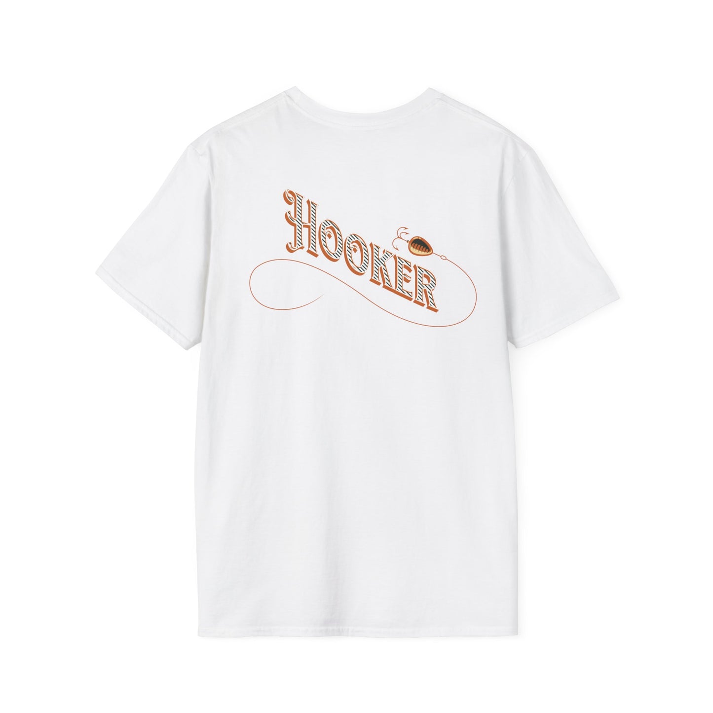 Fishing Theme T-Shirt - Humorous Rear Illustration