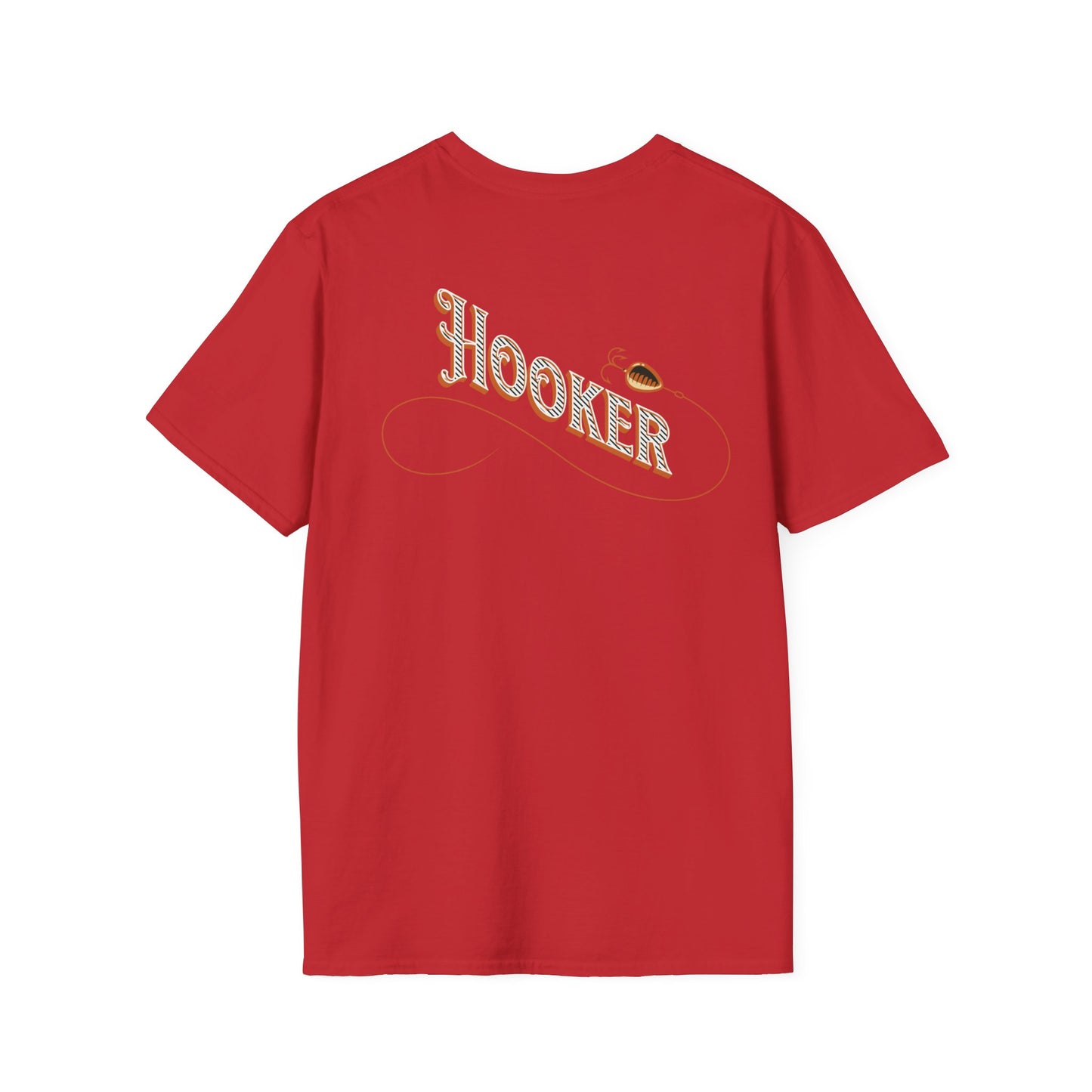 Fishing Theme T-Shirt - Humorous Rear Illustration