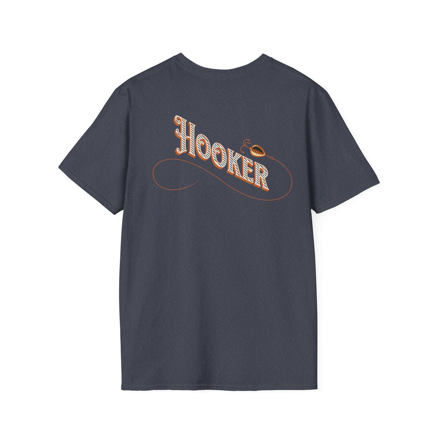 Fishing Theme T-Shirt - Humorous Rear Illustration