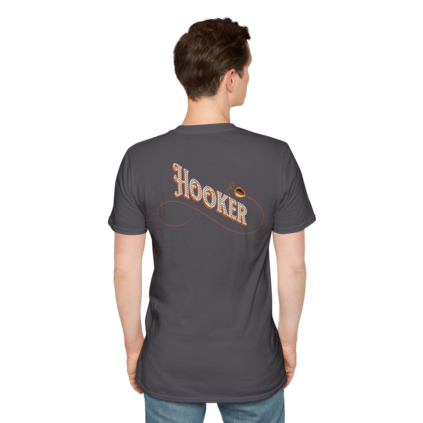 Fishing Theme T-Shirt - Humorous Rear Illustration