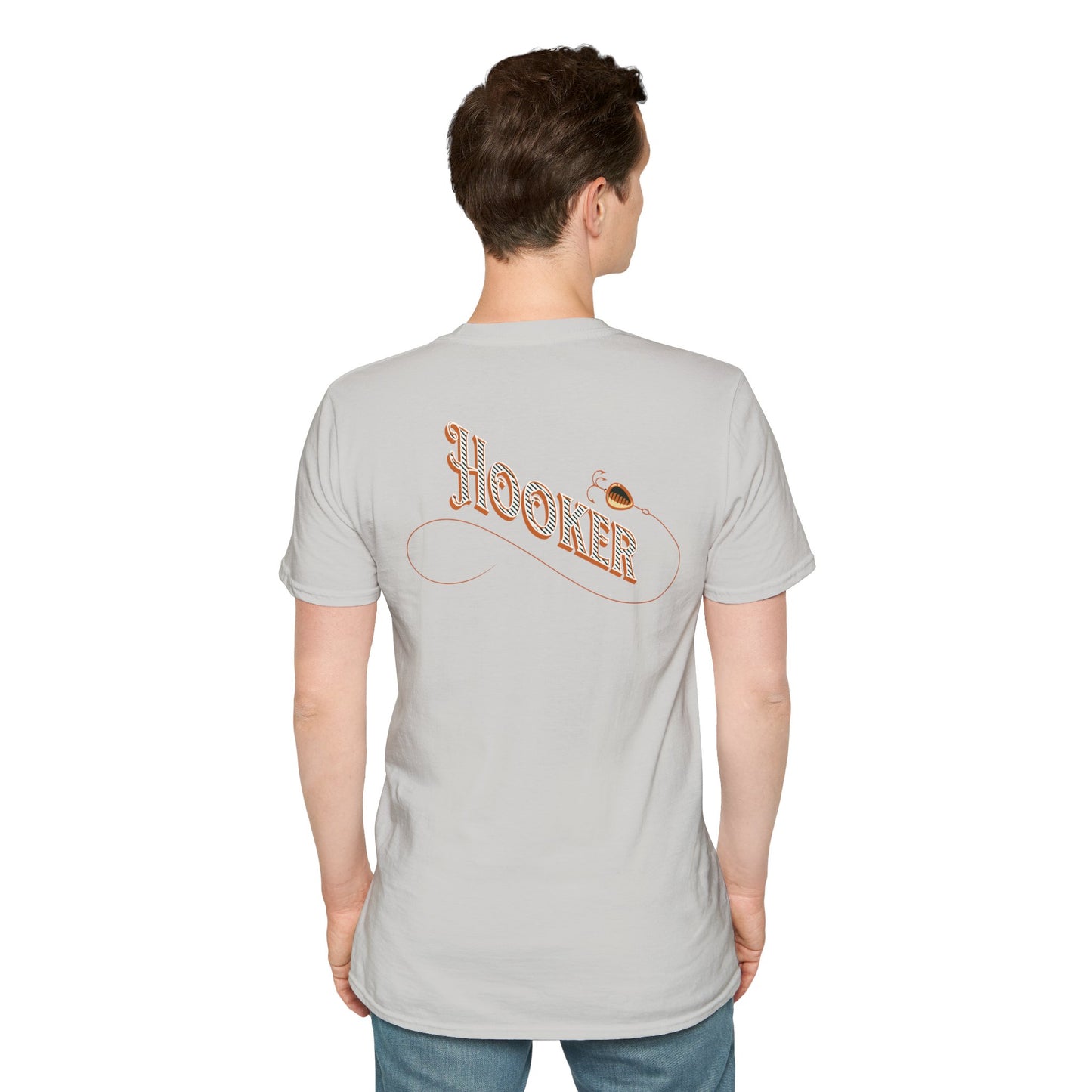 Fishing Theme T-Shirt - Humorous Rear Illustration