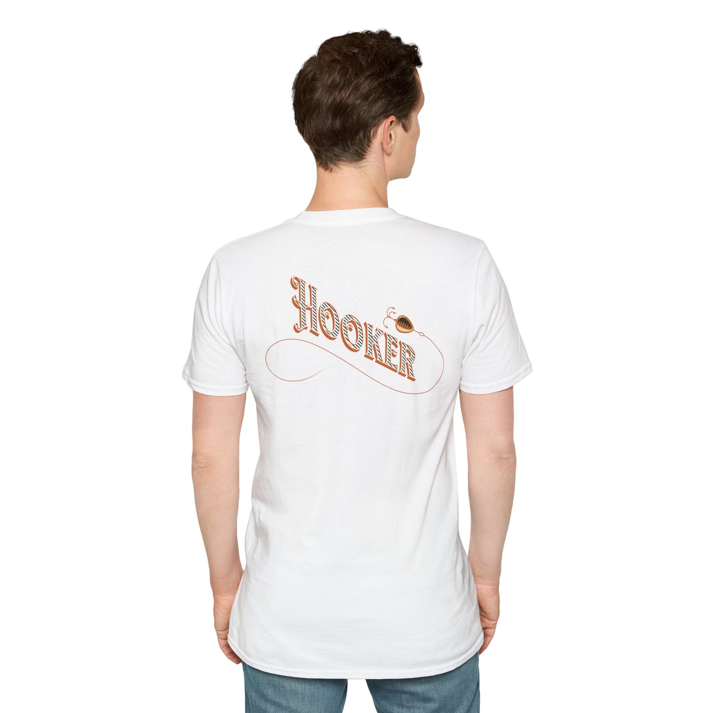 Fishing Theme T-Shirt - Humorous Rear Illustration