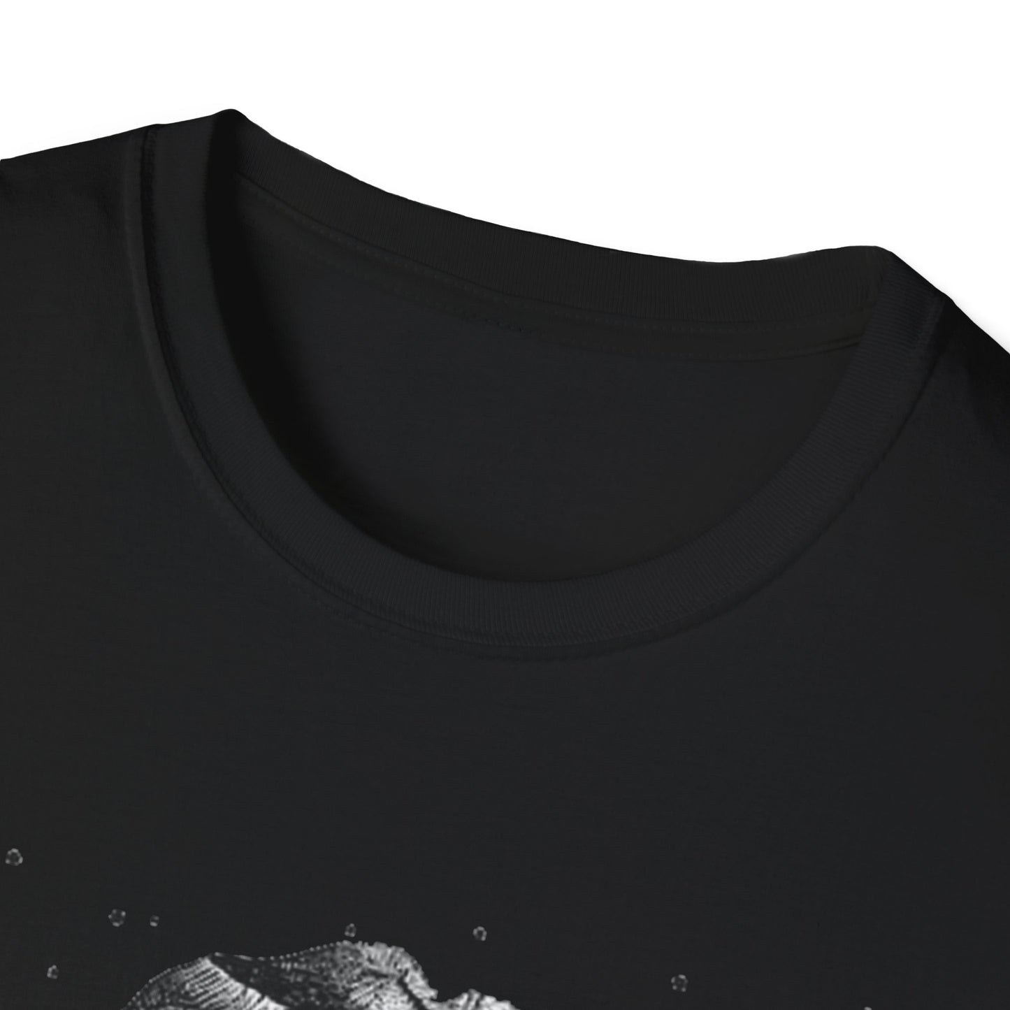 Monstera Leaf Tee — Botanical Black & White Graphic T-Shirt