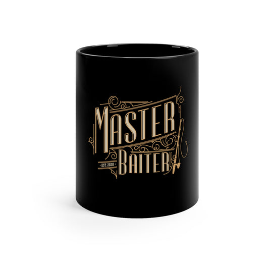 11oz Master Baiter Black Mug