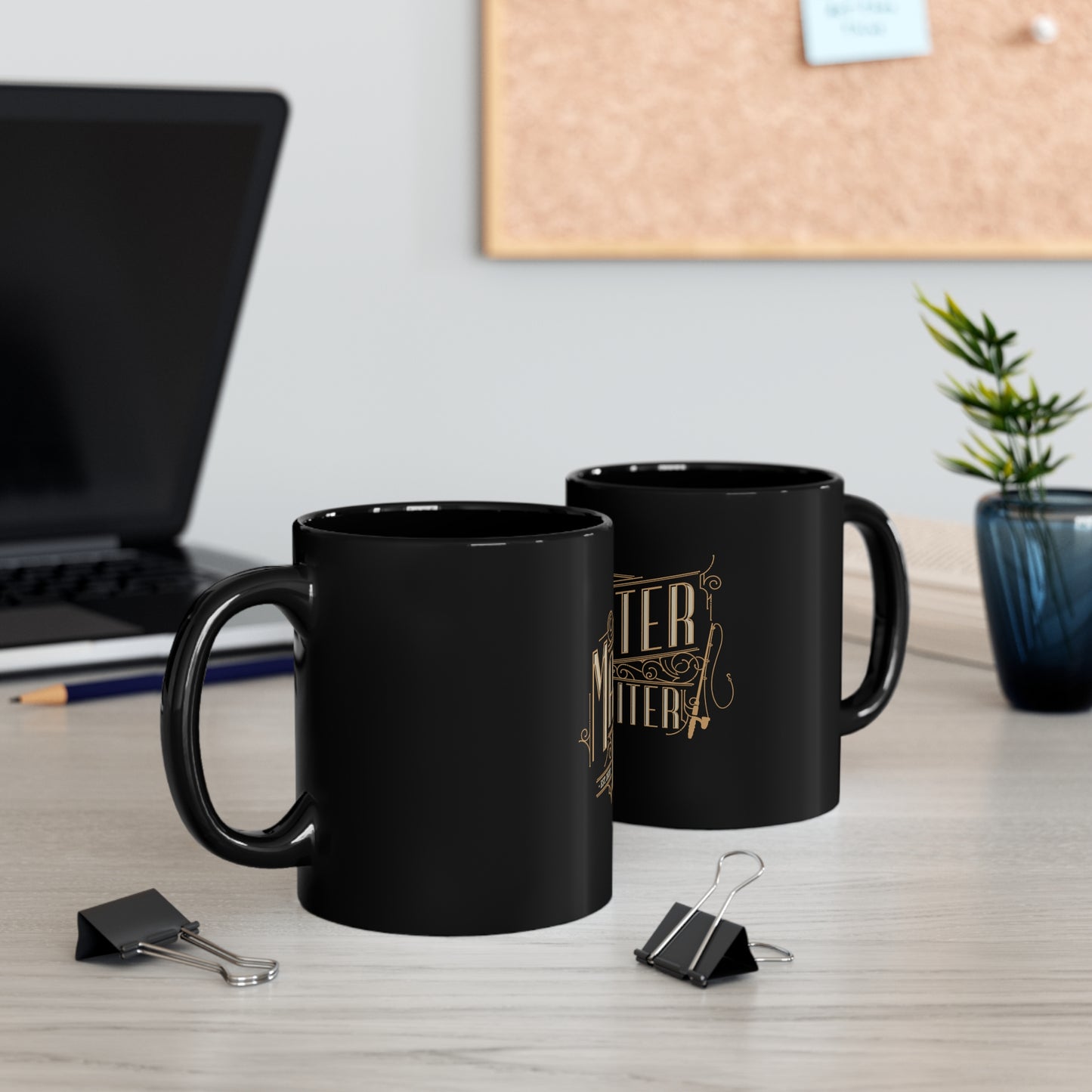 11oz Master Baiter Black Mug